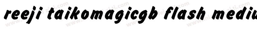 reeji taikomagicgb flash medium字体转换
